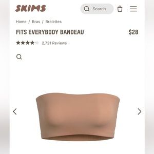 SKIMS fits everybody bandeau